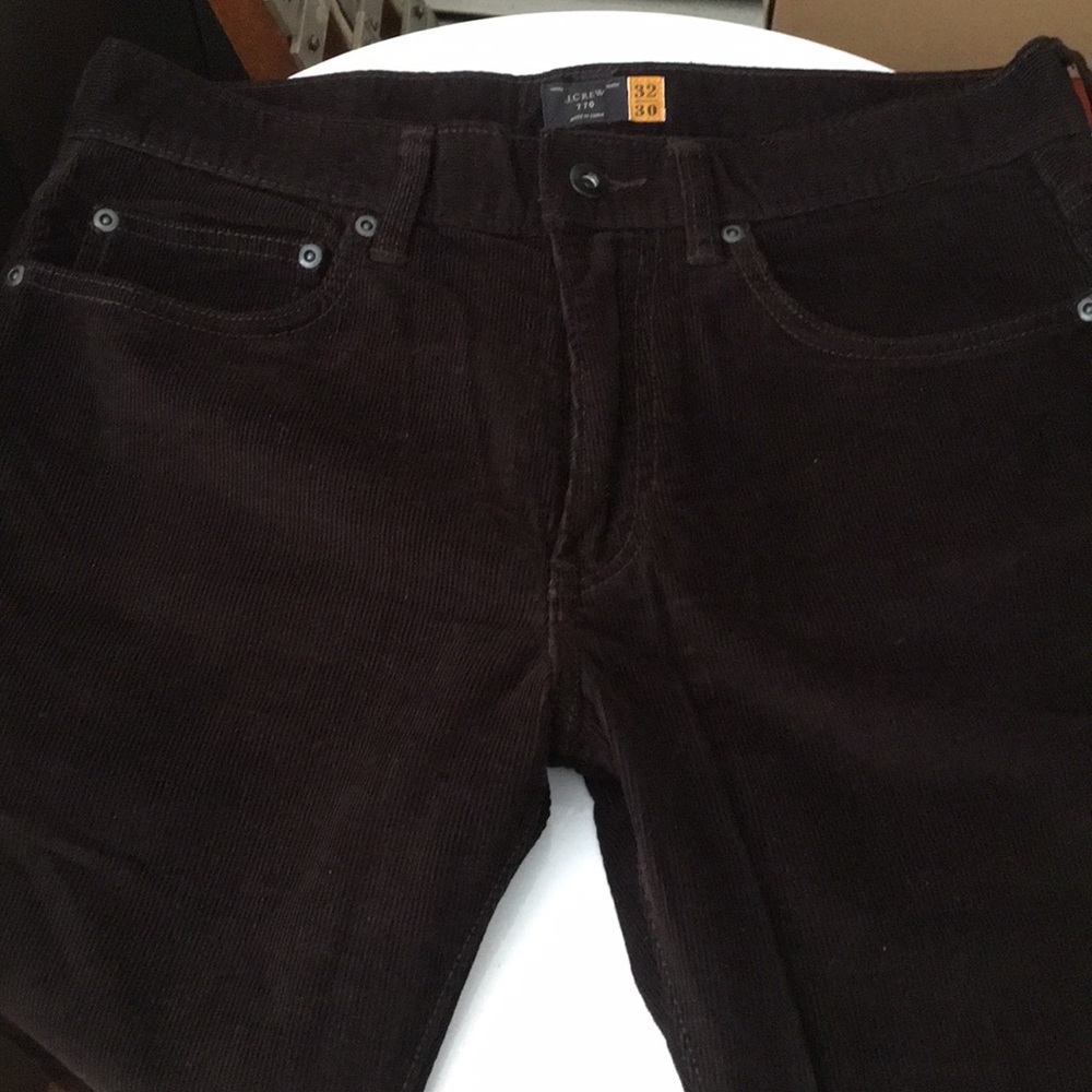 J Crew Cords Chocolate Brown 32x30